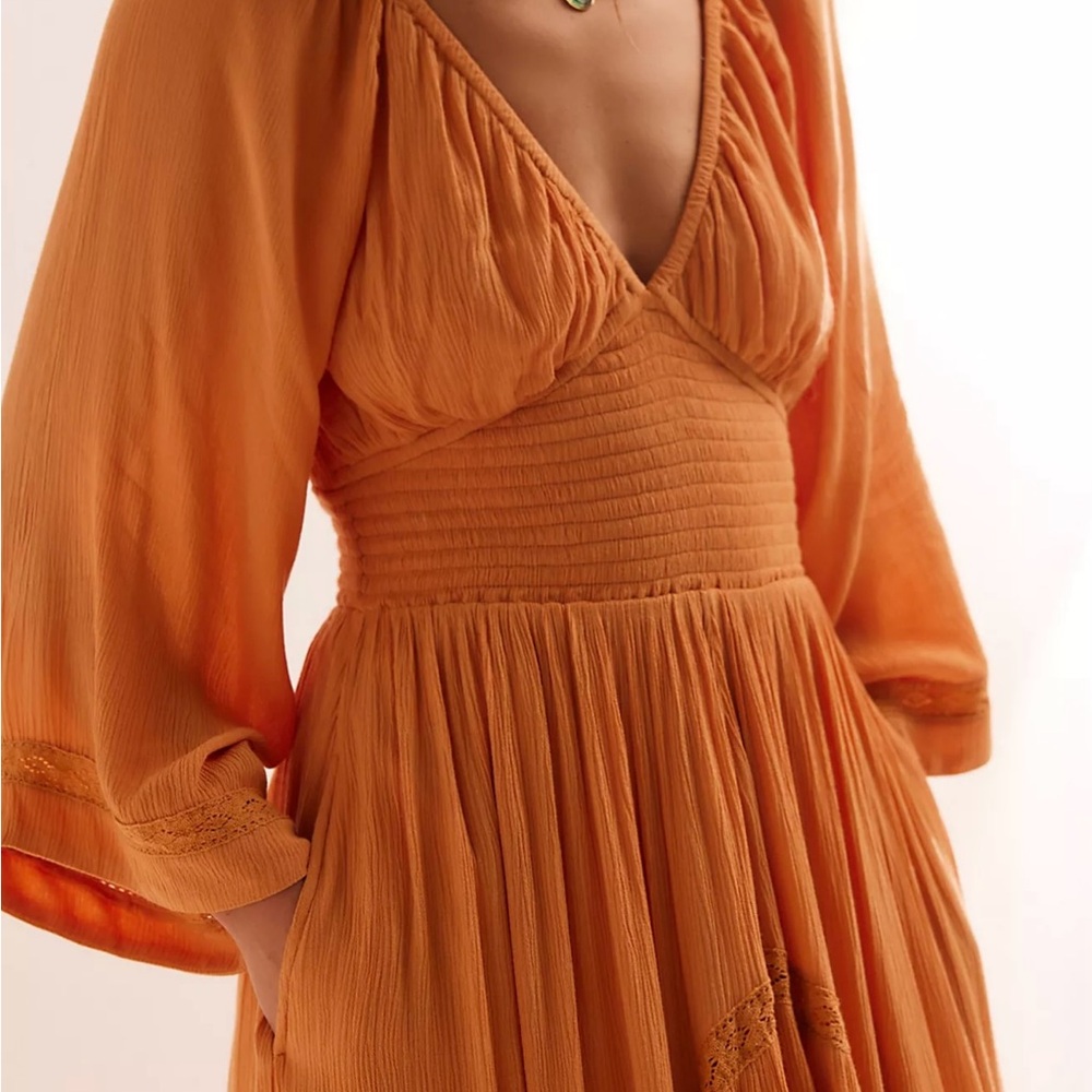 Free People Dixie Maxi Dress in Golden Earth